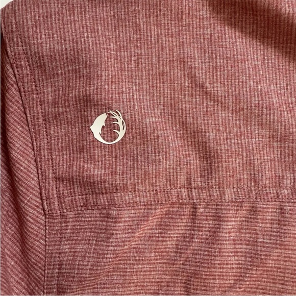 NWOT American Outdoorsman Men's L Button-Down Brick Red Shirt Fishing Lined - Picture 4 of 11